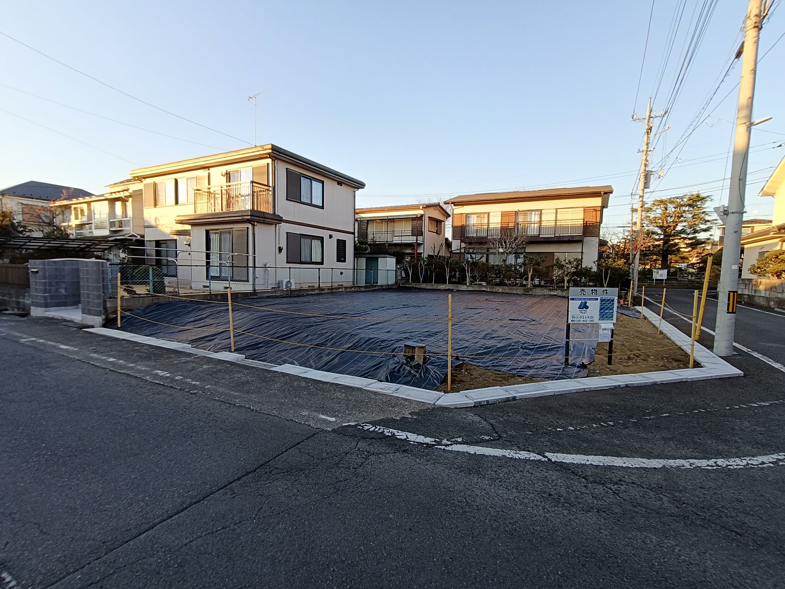 2025.01.18｜八王子市清川町土地（弊社売主物件）に、防草シートを敷設してきました｜株式会社マトリックストラスト